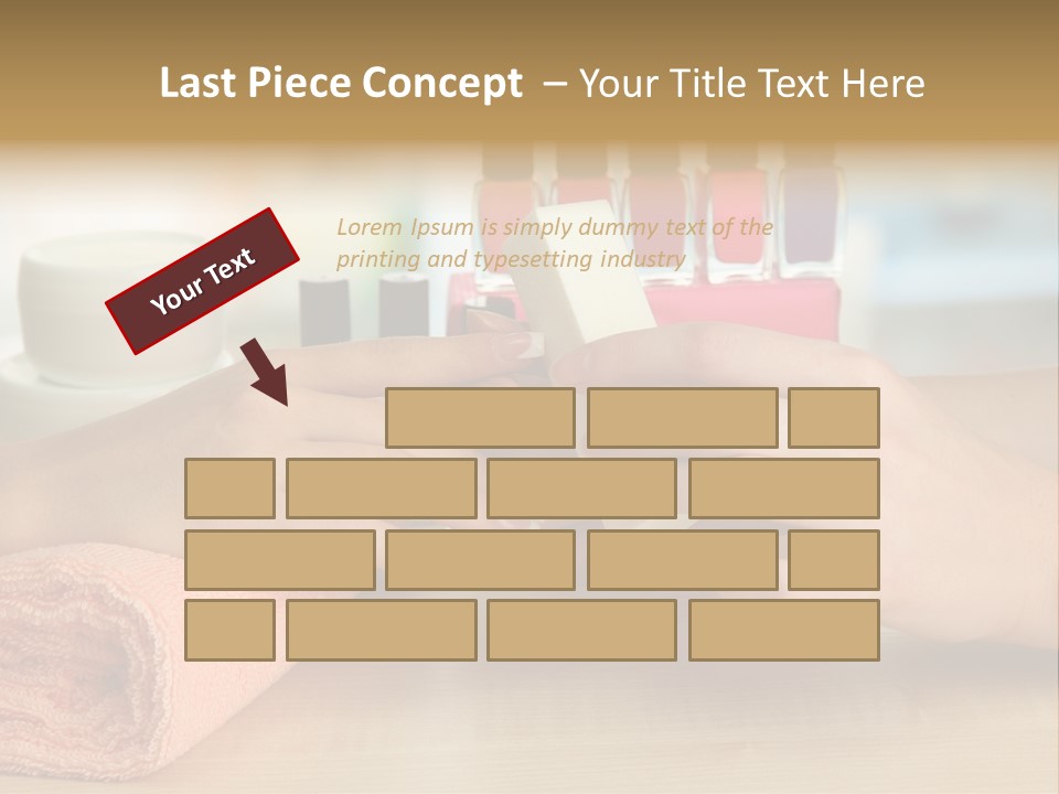 Paint Pampering Closeup PowerPoint Template