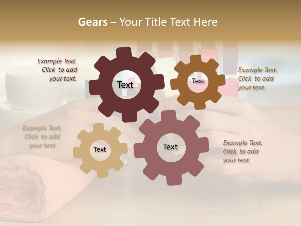 Paint Pampering Closeup PowerPoint Template