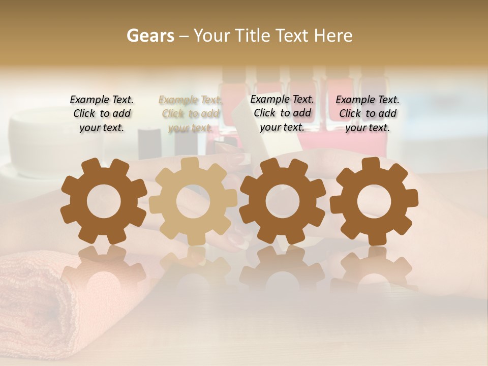 Paint Pampering Closeup PowerPoint Template