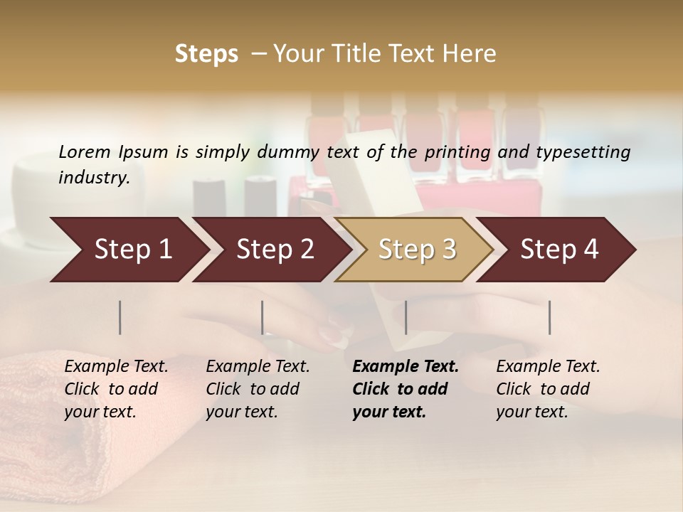 Paint Pampering Closeup PowerPoint Template