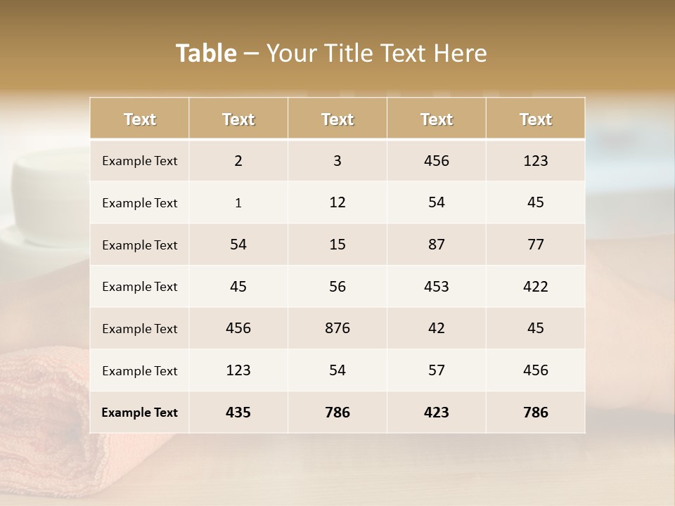 Paint Pampering Closeup PowerPoint Template