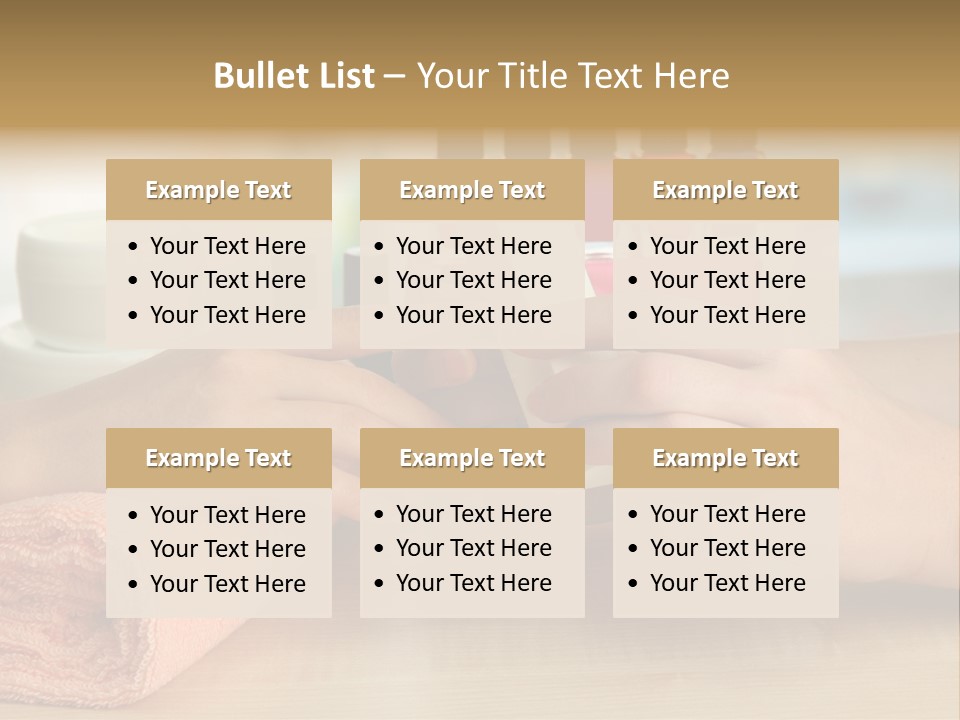 Paint Pampering Closeup PowerPoint Template