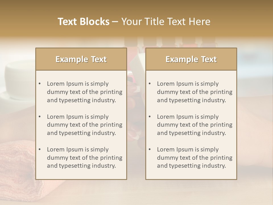 Paint Pampering Closeup PowerPoint Template