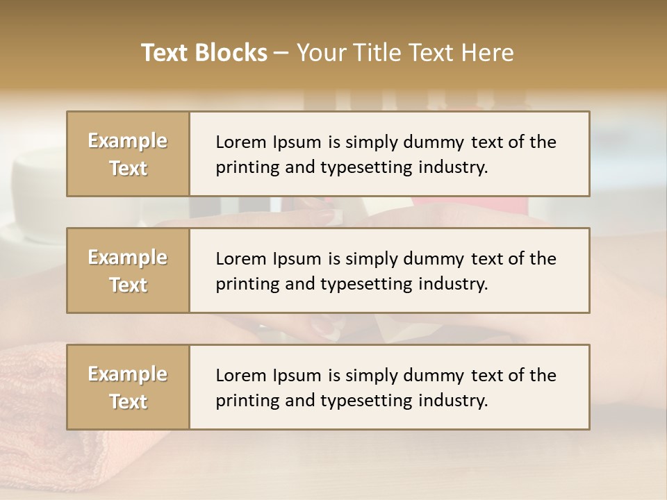 Paint Pampering Closeup PowerPoint Template