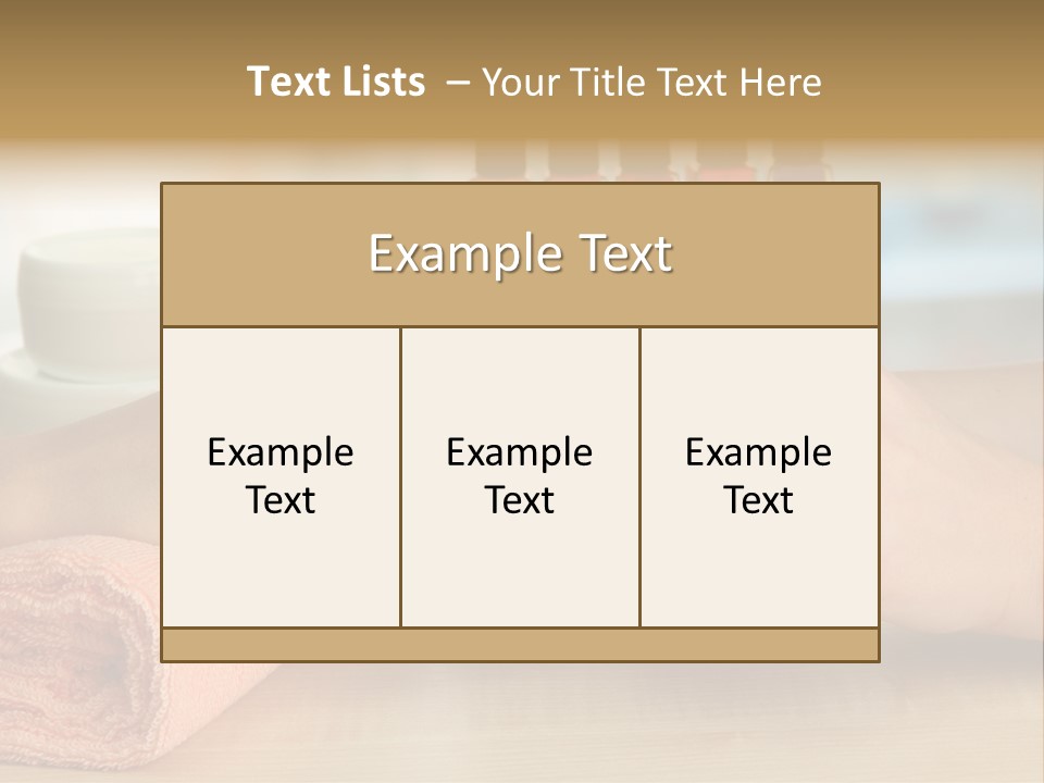 Paint Pampering Closeup PowerPoint Template