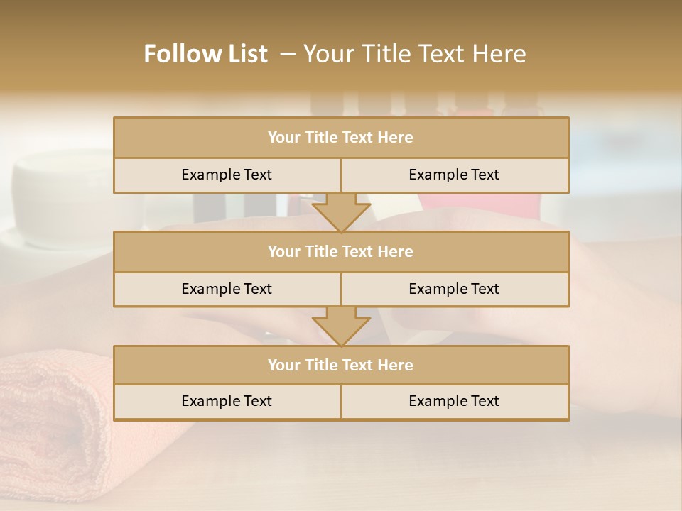 Paint Pampering Closeup PowerPoint Template