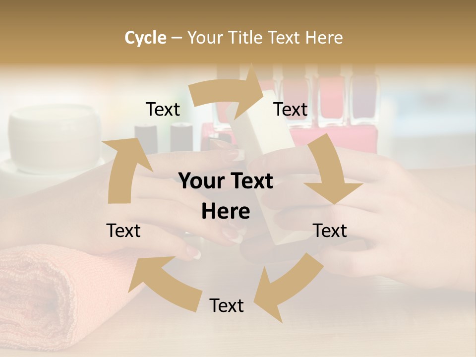 Paint Pampering Closeup PowerPoint Template