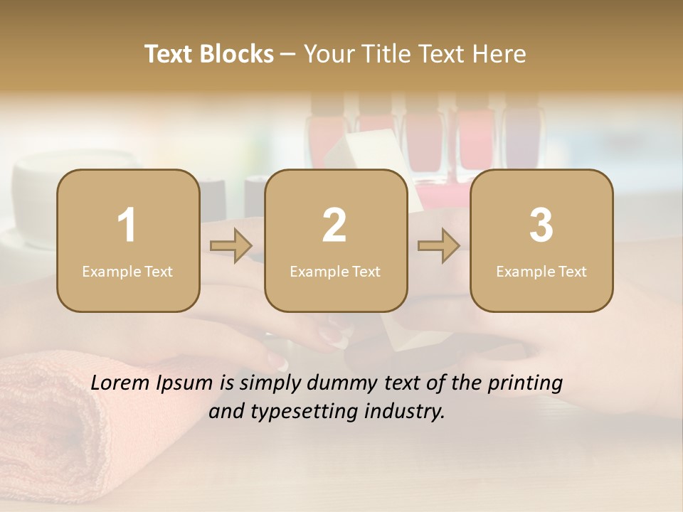 Paint Pampering Closeup PowerPoint Template