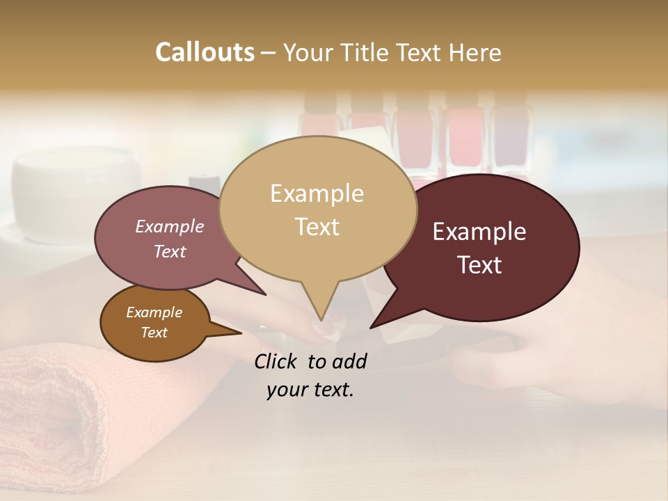 Paint Pampering Closeup PowerPoint Template