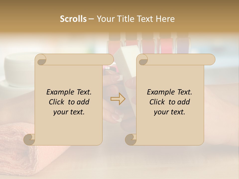Paint Pampering Closeup PowerPoint Template