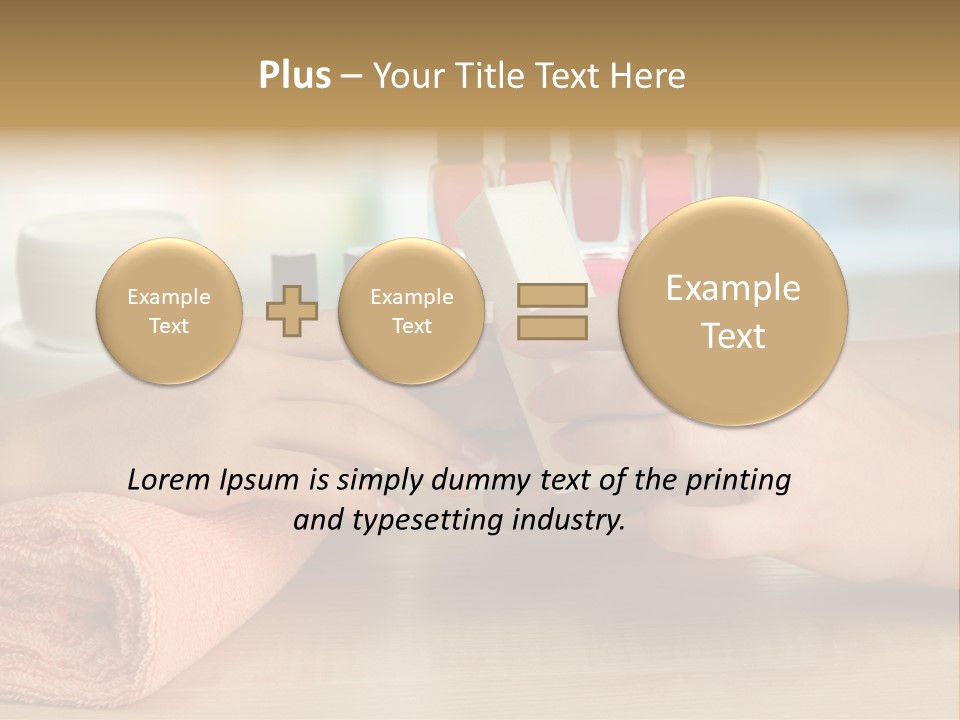 Paint Pampering Closeup PowerPoint Template