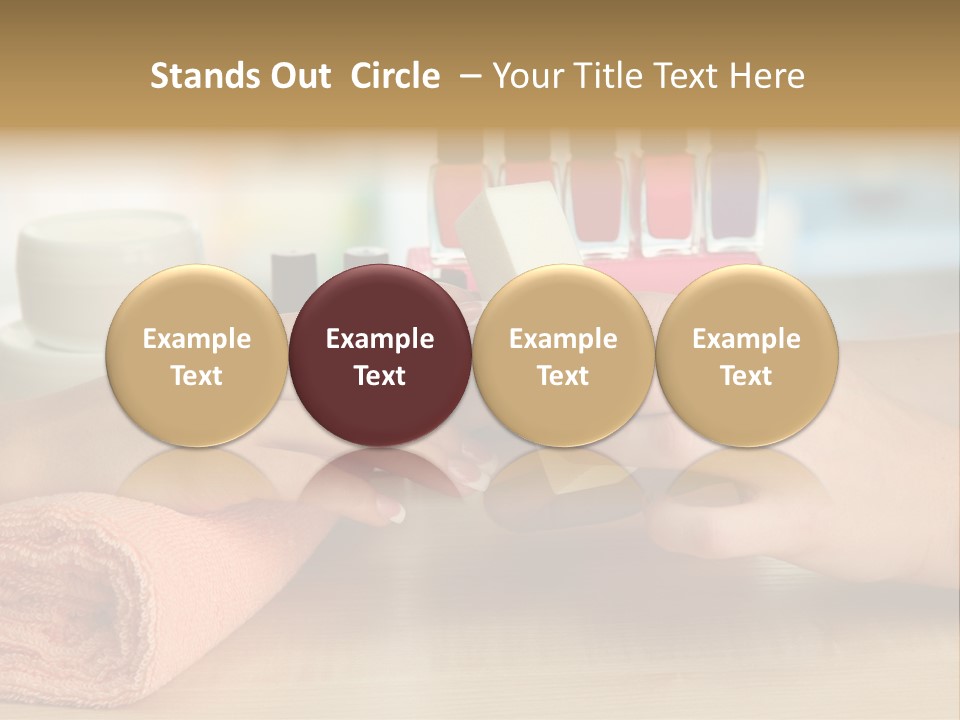 Paint Pampering Closeup PowerPoint Template