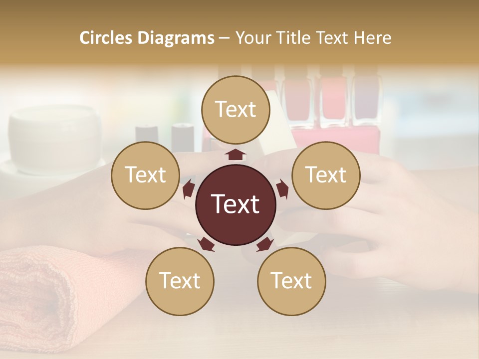 Paint Pampering Closeup PowerPoint Template