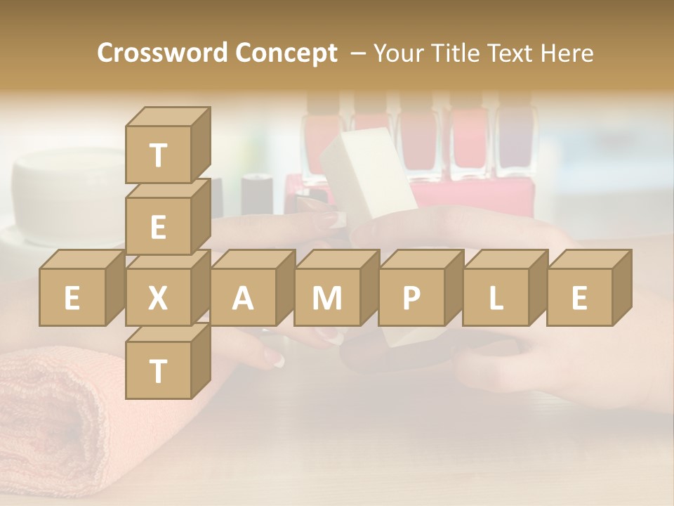 Paint Pampering Closeup PowerPoint Template