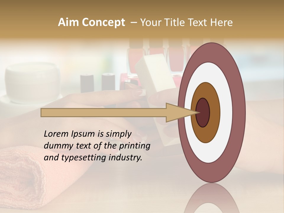 Paint Pampering Closeup PowerPoint Template