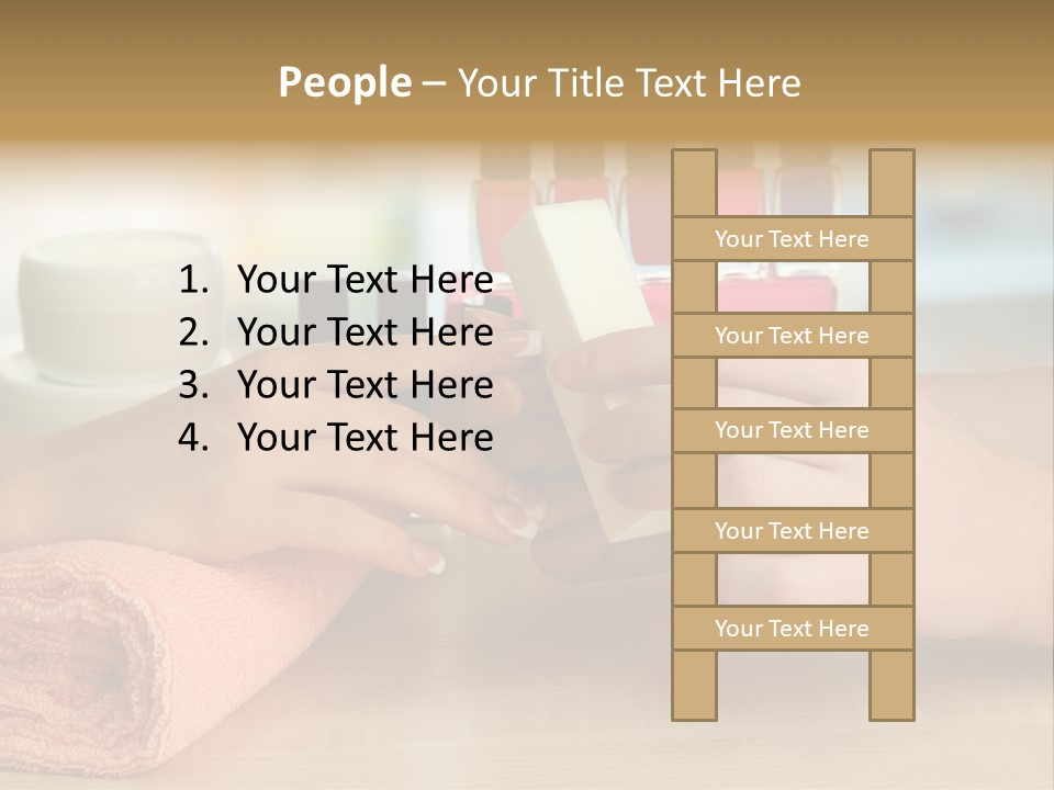 Paint Pampering Closeup PowerPoint Template