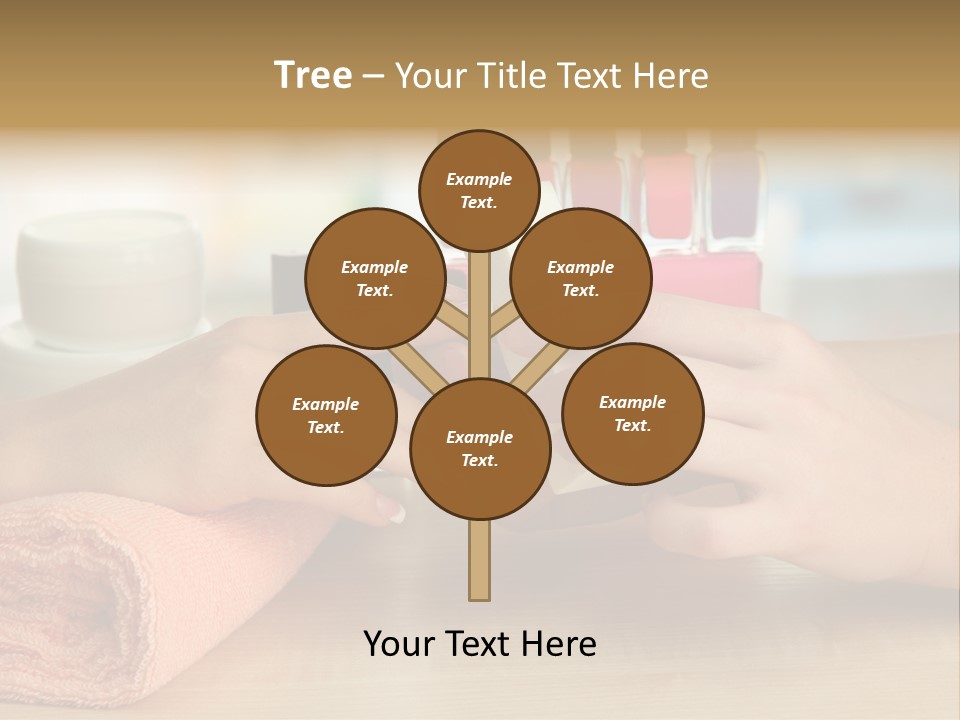 Paint Pampering Closeup PowerPoint Template