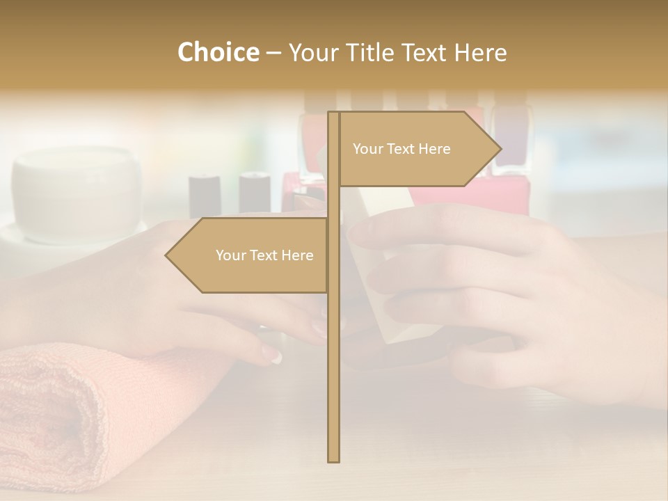 Paint Pampering Closeup PowerPoint Template