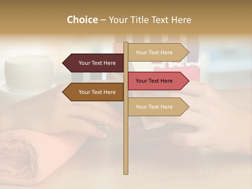 Paint Pampering Closeup PowerPoint Template