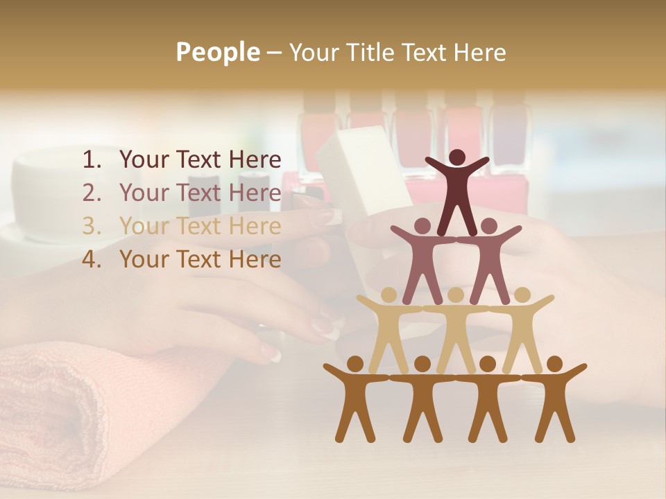 Paint Pampering Closeup PowerPoint Template