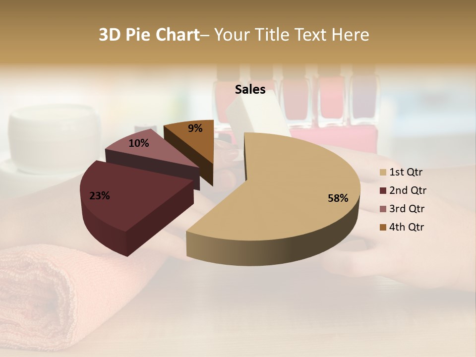 Paint Pampering Closeup PowerPoint Template