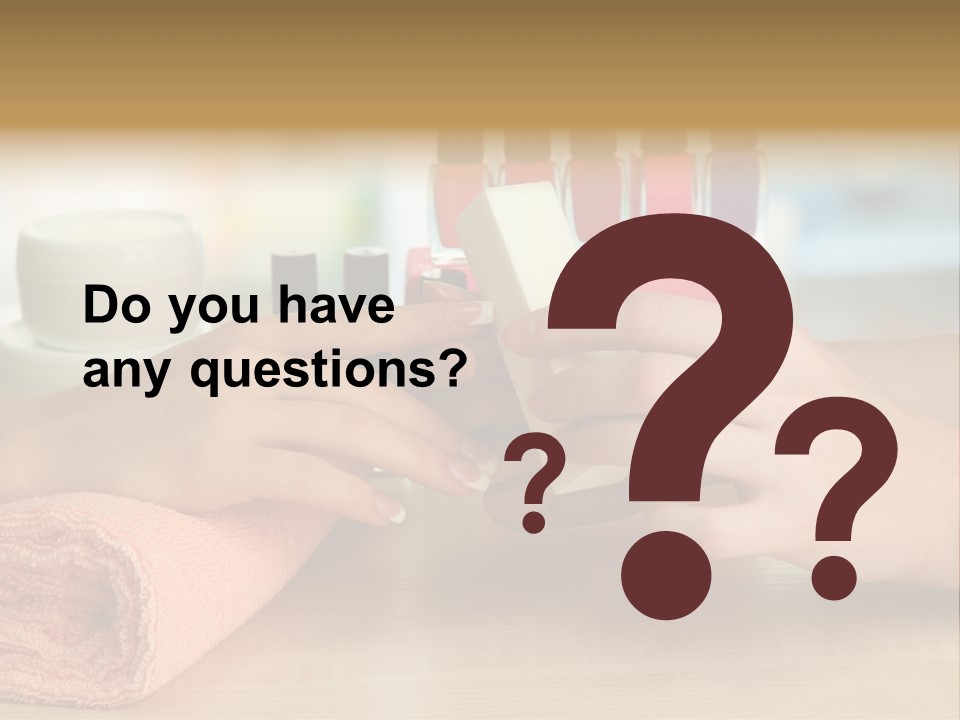 Paint Pampering Closeup PowerPoint Template