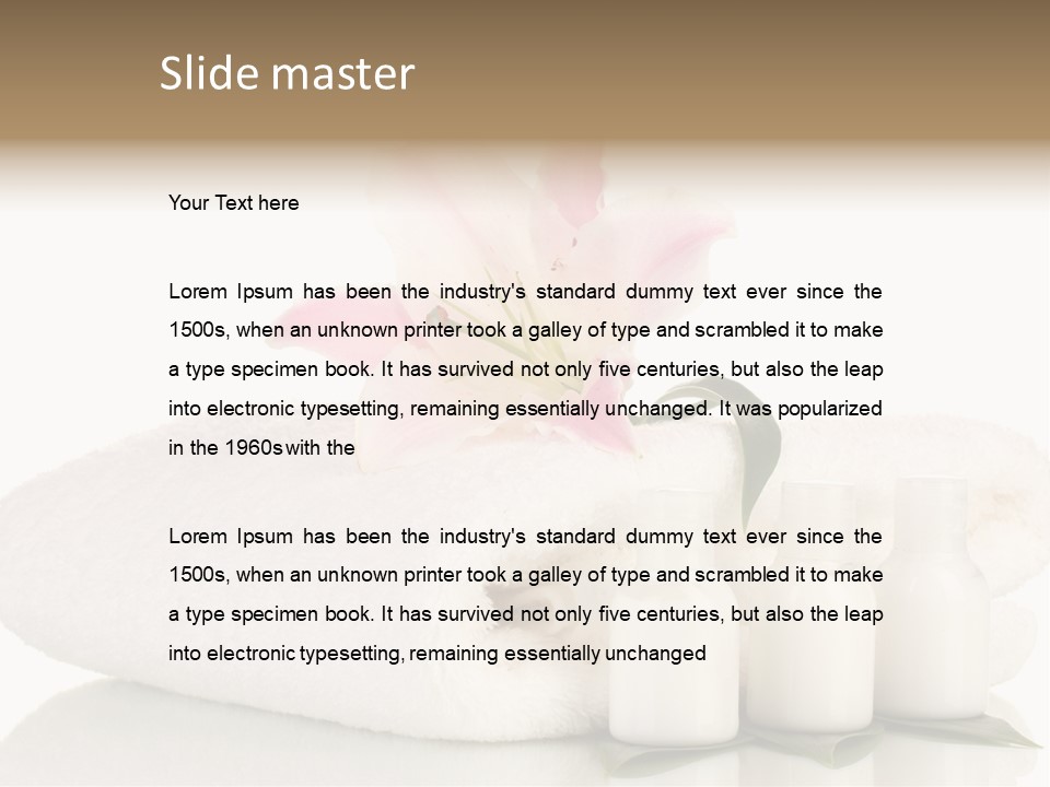 Petal Plant Isolated PowerPoint Template