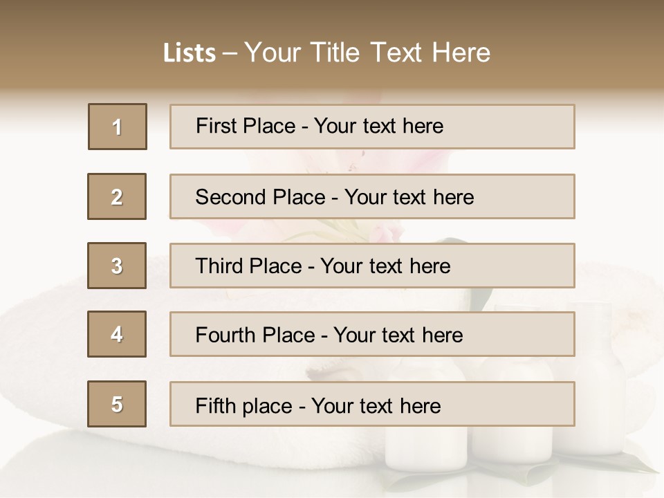 Petal Plant Isolated PowerPoint Template