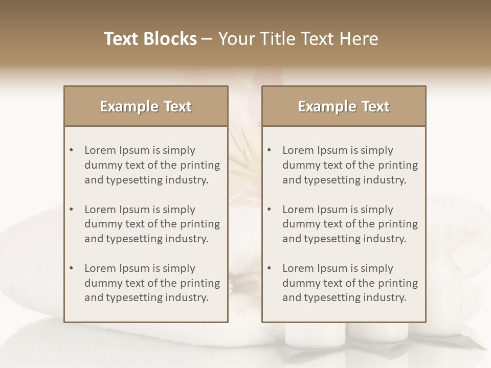 Petal Plant Isolated PowerPoint Template