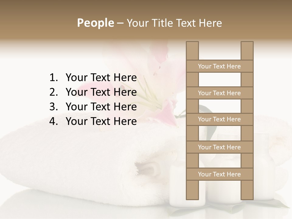 Petal Plant Isolated PowerPoint Template