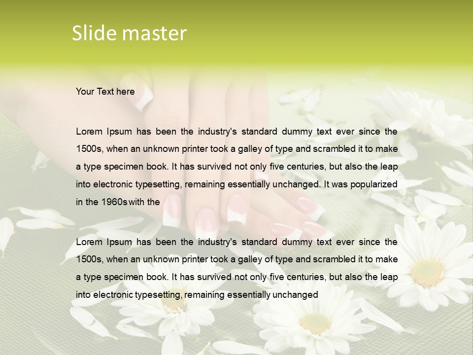 Female Polish Beautiful PowerPoint Template