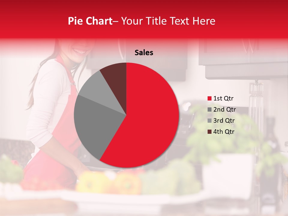 Twenties Red Eating PowerPoint Template