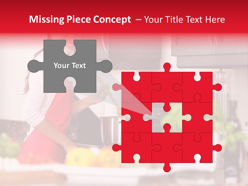 Twenties Red Eating PowerPoint Template