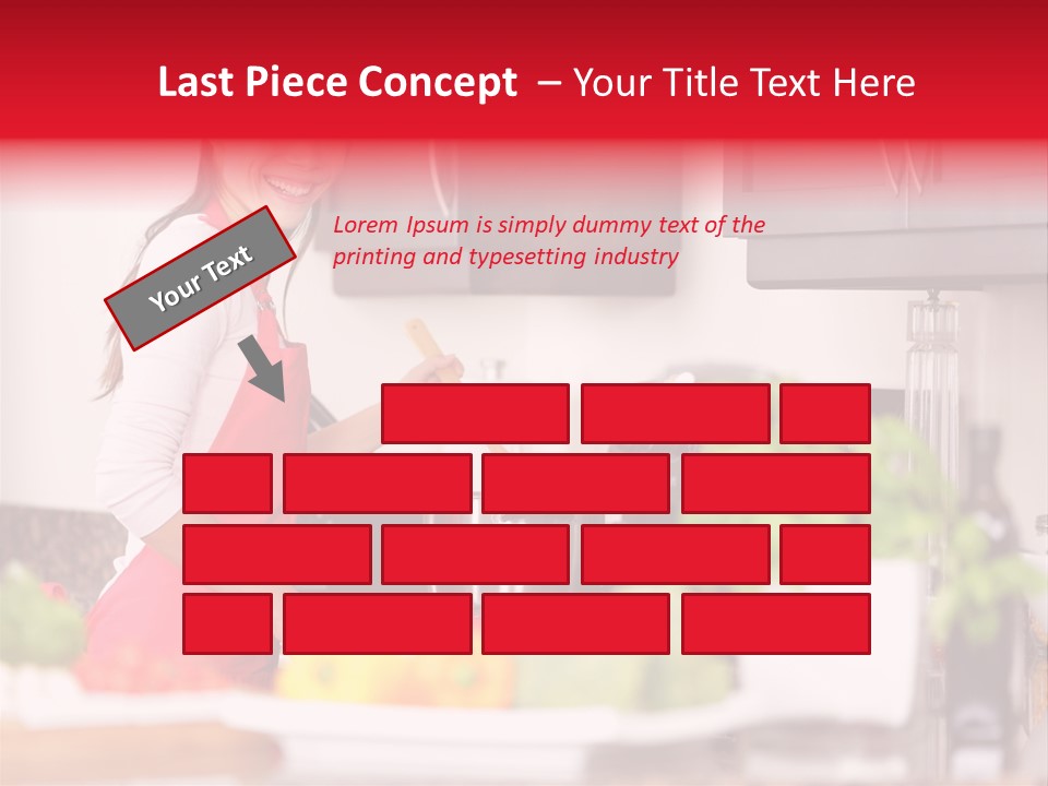 Twenties Red Eating PowerPoint Template