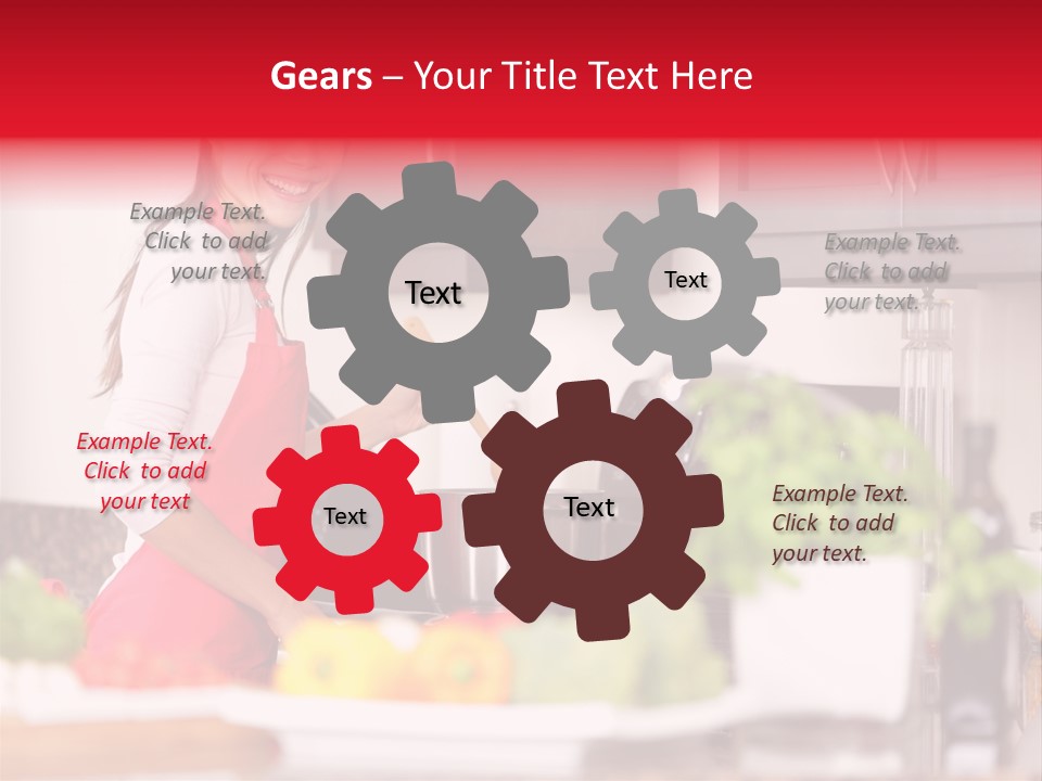 Twenties Red Eating PowerPoint Template