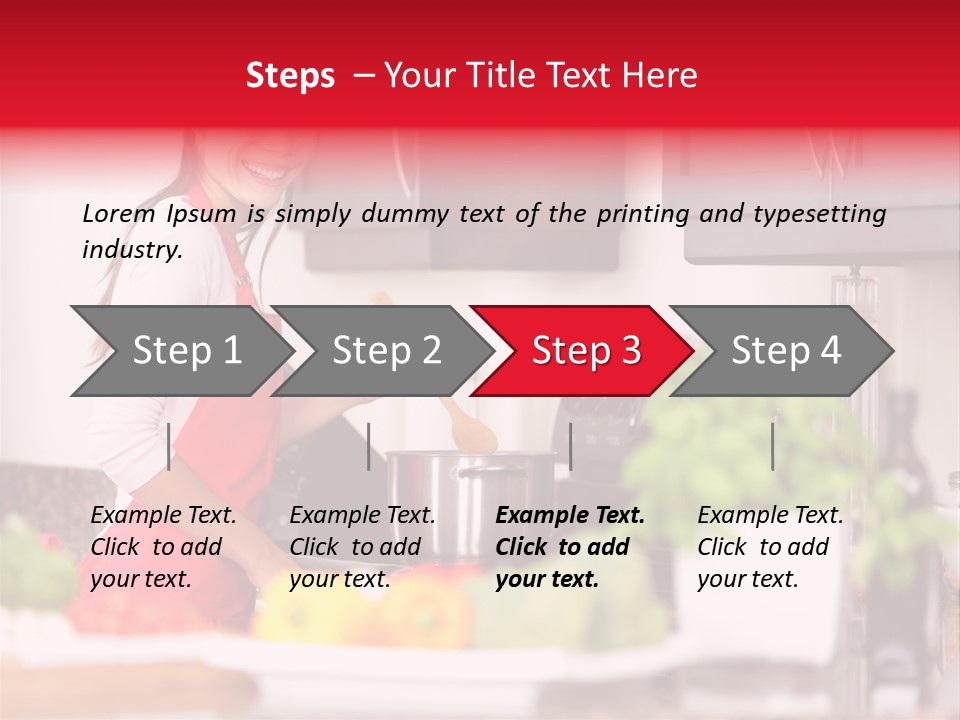 Twenties Red Eating PowerPoint Template