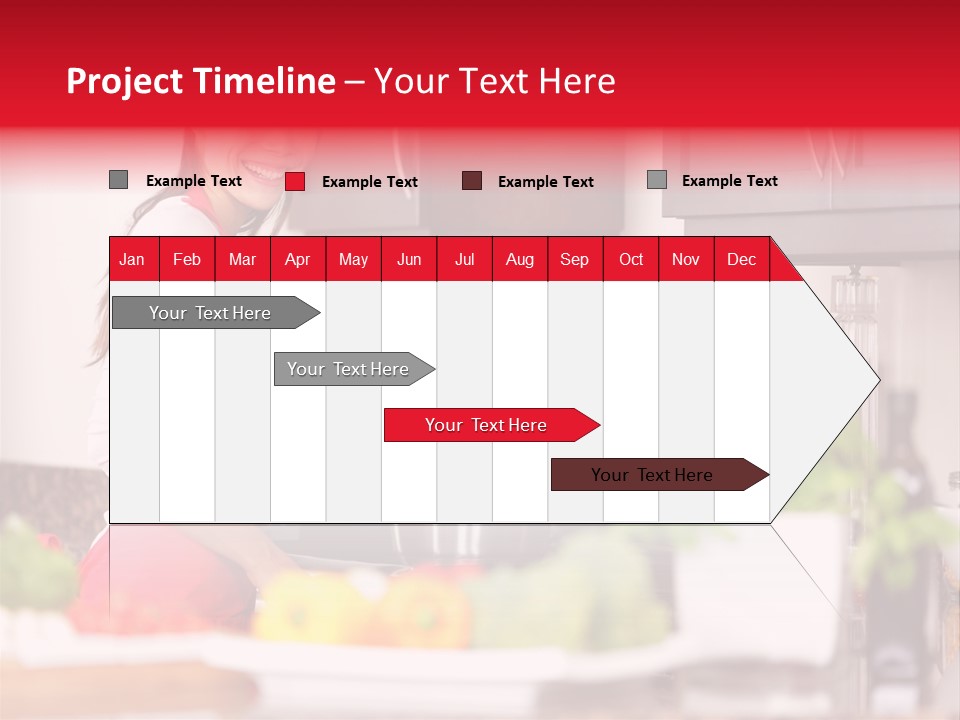 Twenties Red Eating PowerPoint Template