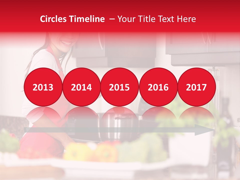 Twenties Red Eating PowerPoint Template