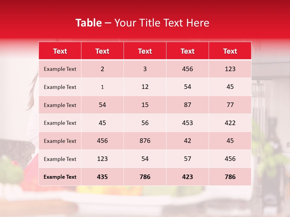 Twenties Red Eating PowerPoint Template