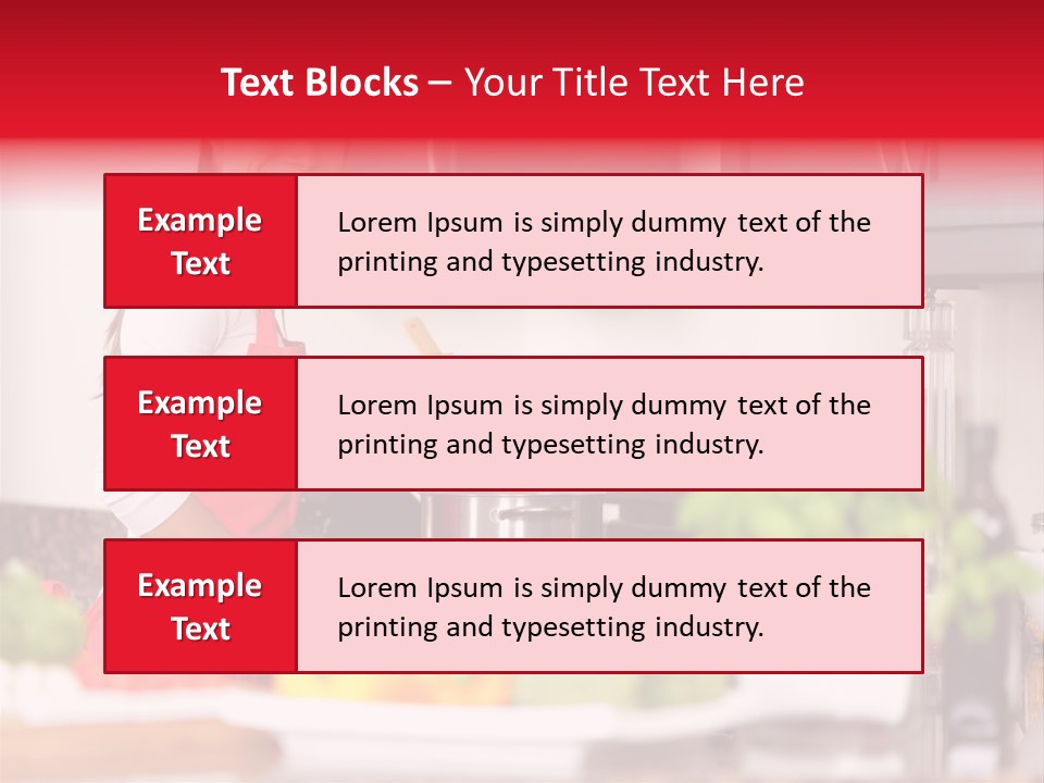 Twenties Red Eating PowerPoint Template