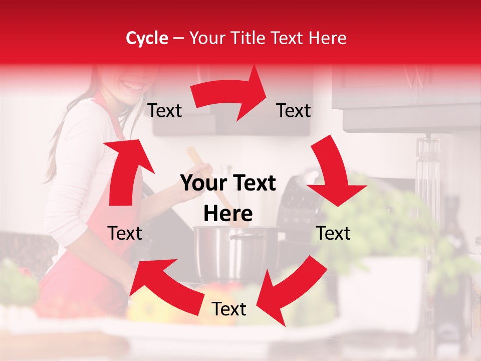 Twenties Red Eating PowerPoint Template