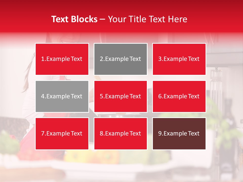 Twenties Red Eating PowerPoint Template