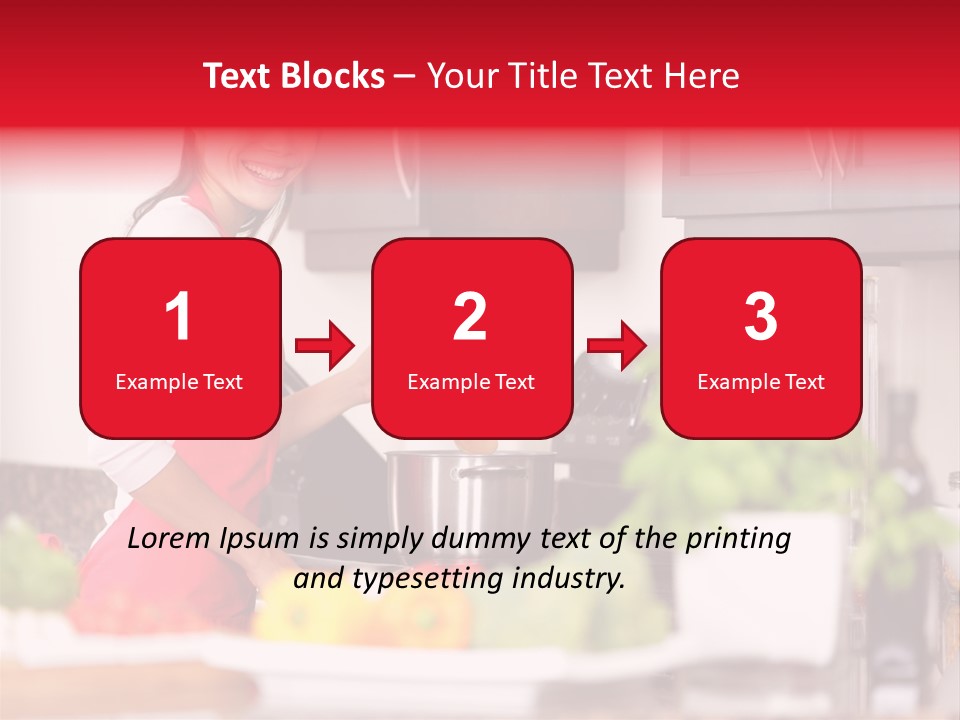 Twenties Red Eating PowerPoint Template