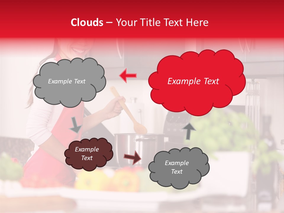 Twenties Red Eating PowerPoint Template