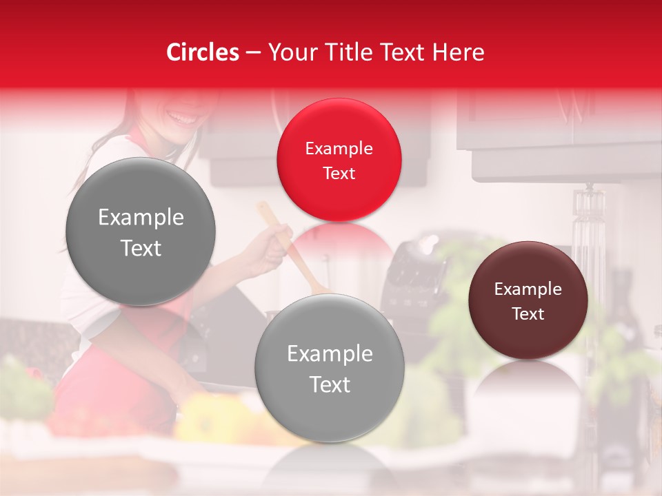 Twenties Red Eating PowerPoint Template