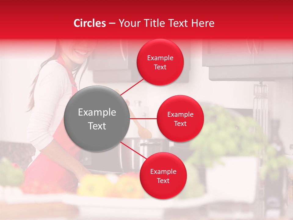 Twenties Red Eating PowerPoint Template