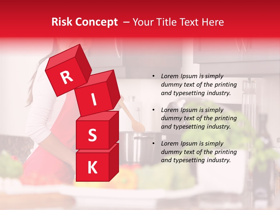 Twenties Red Eating PowerPoint Template