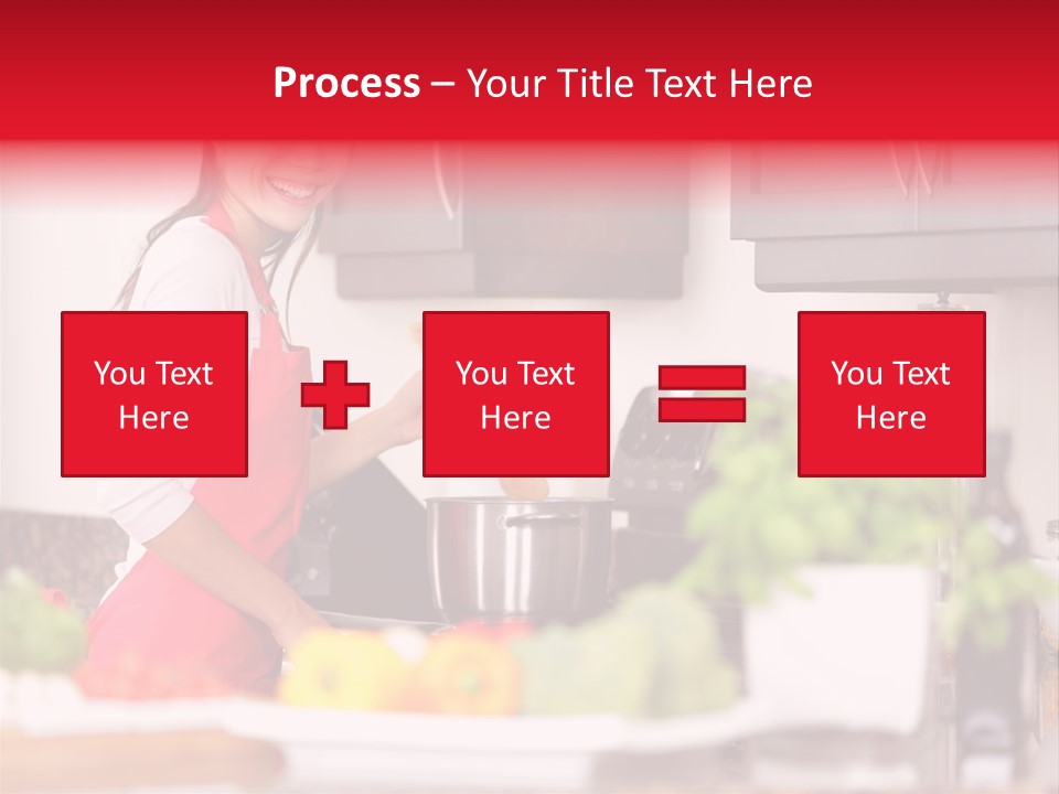 Twenties Red Eating PowerPoint Template