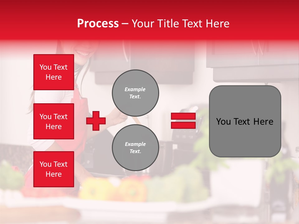 Twenties Red Eating PowerPoint Template