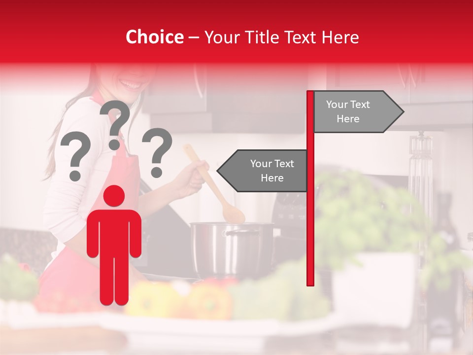 Twenties Red Eating PowerPoint Template